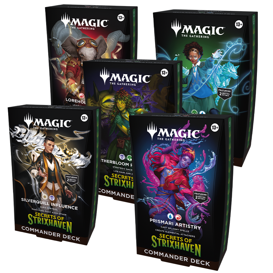 Magic The Gathering TCG: Secrets of Strixhaven Commander Deck (5 pack) - INGLES