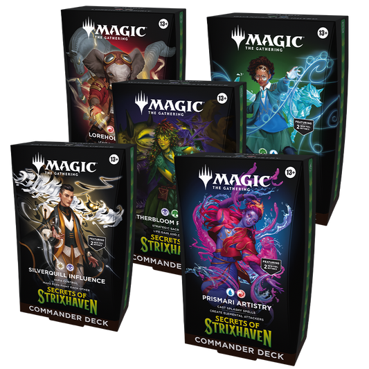 Magic The Gathering TCG: Secrets of Strixhaven Commander Deck (5 pack) - INGLES